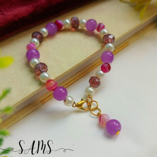 Handmade Bracelet For Girls Beads and Crystals Bl-2672-018