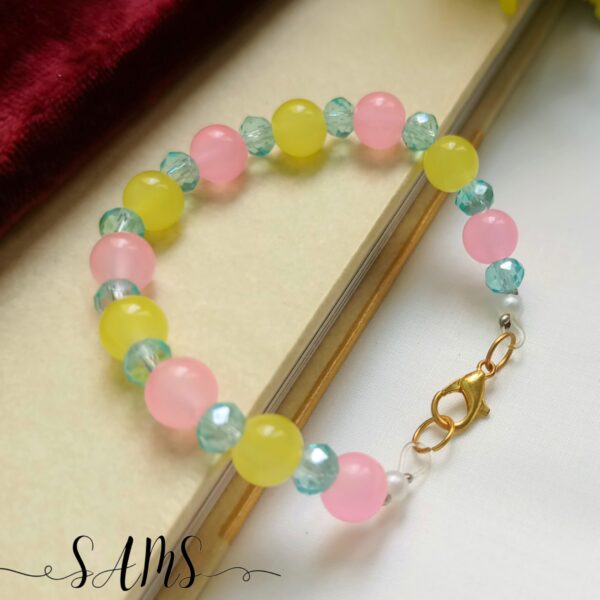 Handmade Bracelet For Girls Beads and Crystals Bl-2672-019 - Image 4