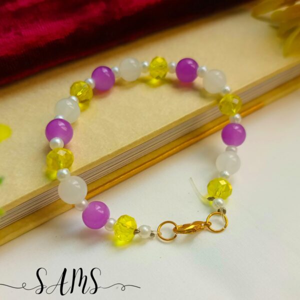 Handmade Bracelet For Girls Beads and Crystals Bl-2672-022 - Image 4