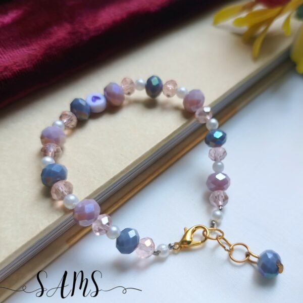 Handmade Bracelet For Girls Beads and Crystals Bl-2672-027