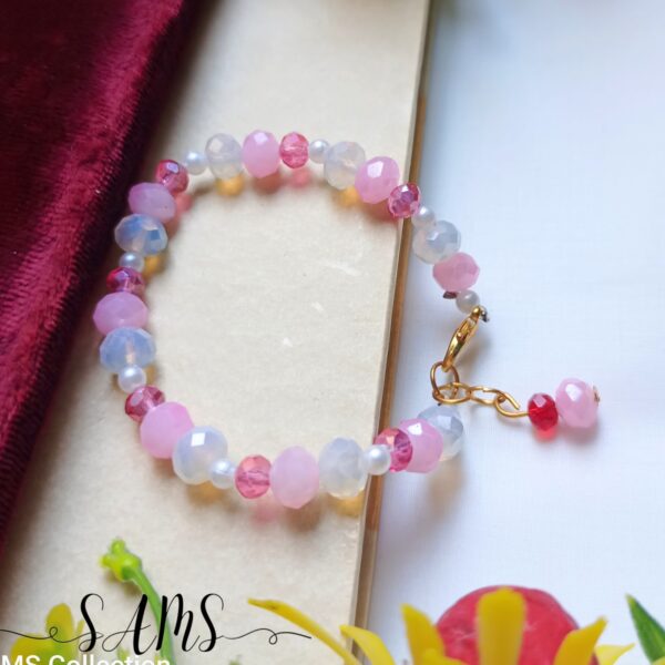 Handmade Bracelet For Girls Beads and Crystals Bl-2672-031 - Image 4