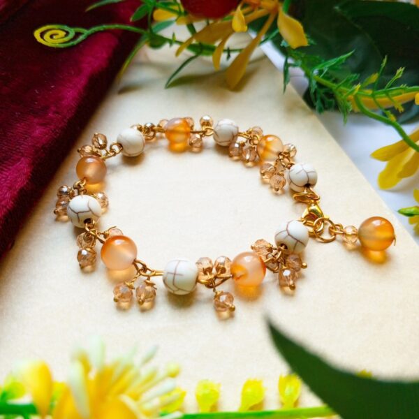 Dangler Bracelets With Pearl and Stone SL-2672-017 - Image 3