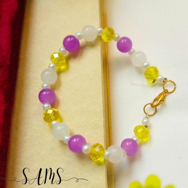 Handmade Bracelet For Girls Beads and Crystals Bl-2672-022