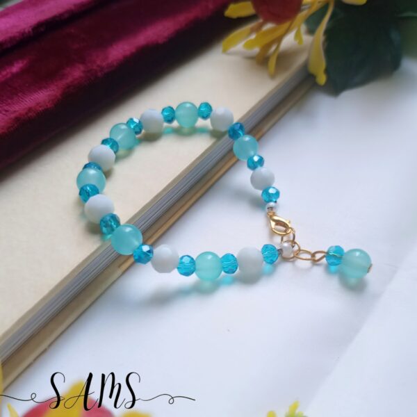 Handmade Bracelet For Girls Beads and Crystals Bl-2672-024 - Image 3