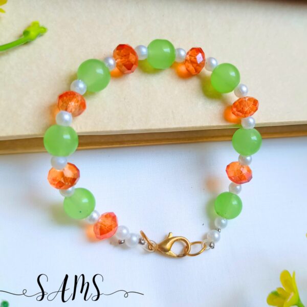 Handmade Bracelet For Girls Beads and Crystals Bl-2672-025