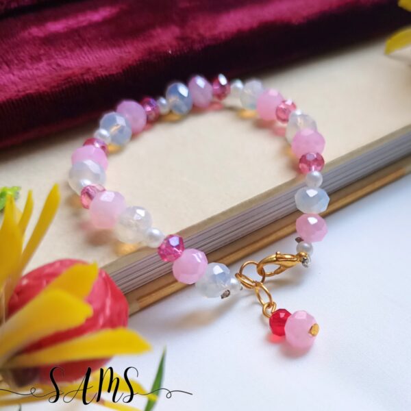 Handmade Bracelet For Girls Beads and Crystals Bl-2672-031 - Image 3