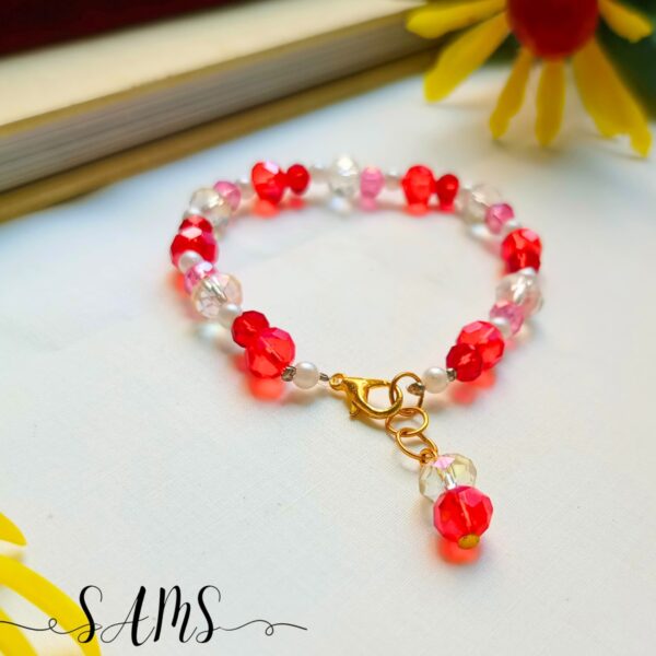 Handmade Bracelet For Girls Beads and Crystals Bl-2672-041 - Image 3