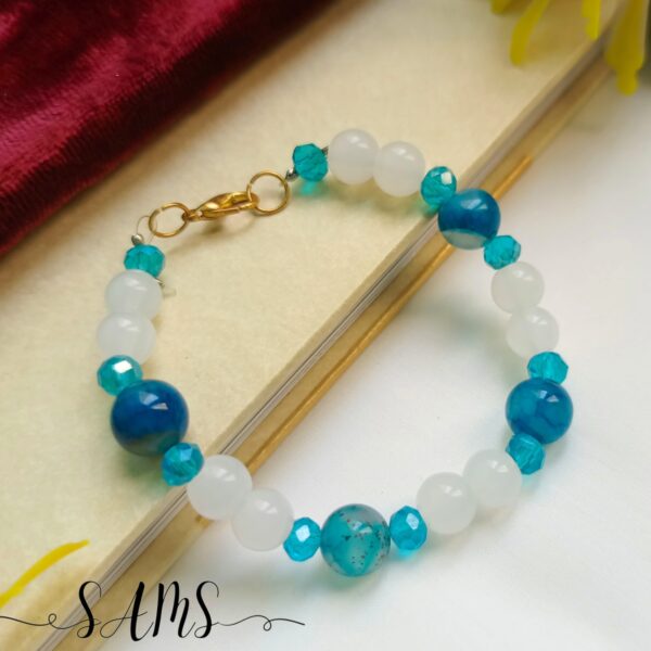 Handmade Bracelet For Girls Beads and Crystals Bl-2672-011 - Image 2