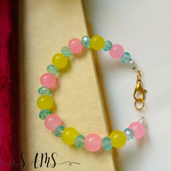 Handmade Bracelet For Girls Beads and Crystals Bl-2672-019