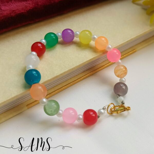 Handmade Bracelet For Girls Beads and Crystals Bl-2672-012