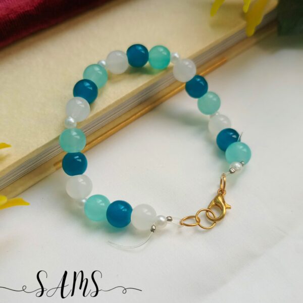 Handmade Bracelet For Girls Beads and Crystals Bl-2672-063 - Image 2