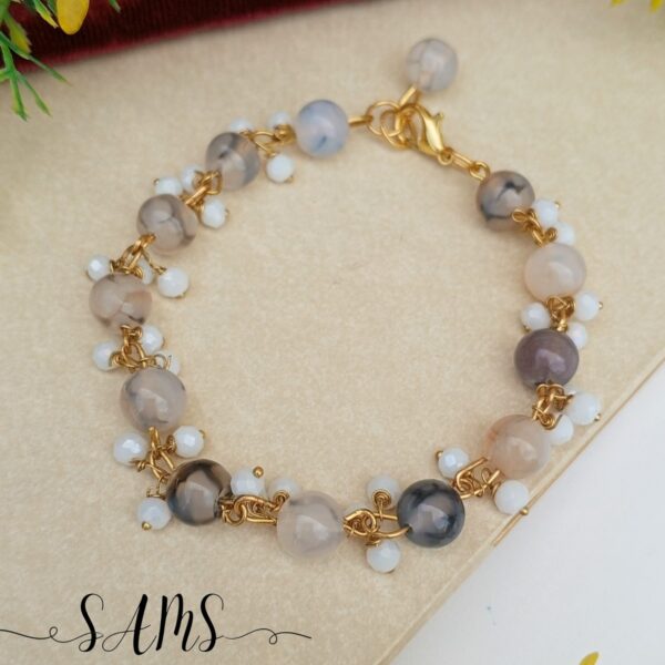 Dangler Bracelets With Pearl and Stone SL-2672-002