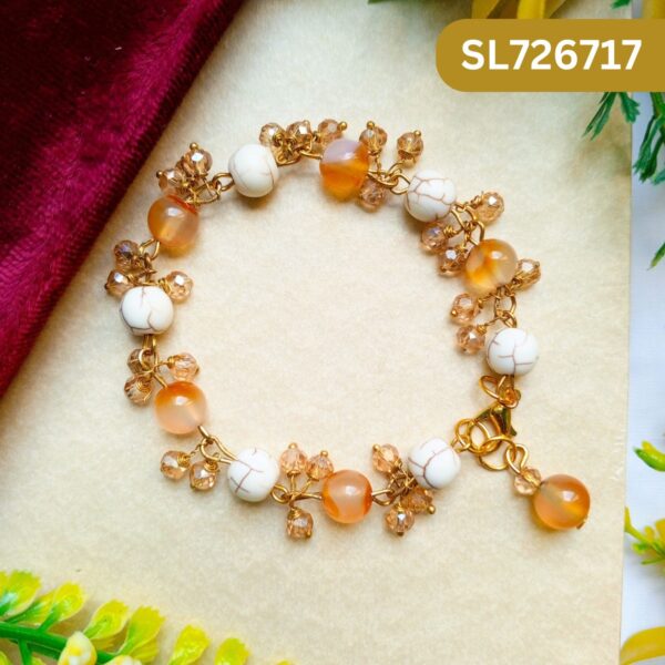 Dangler Bracelets With Pearl and Stone SL-2672-017