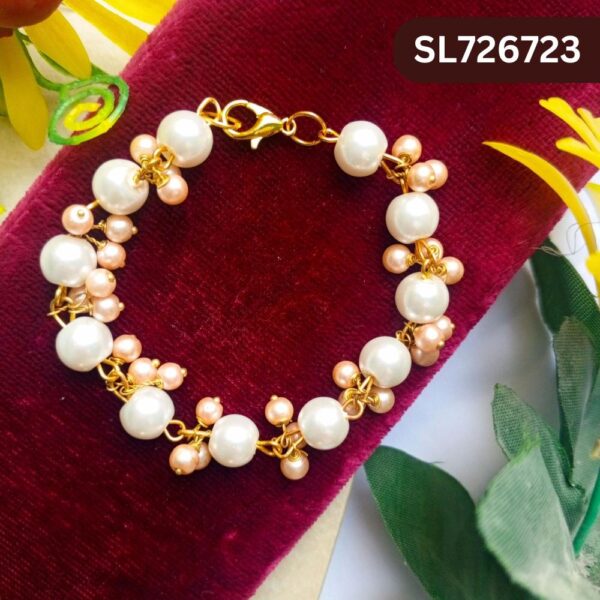 Dangler Bracelets With Pearl and Stone SL-2672-023