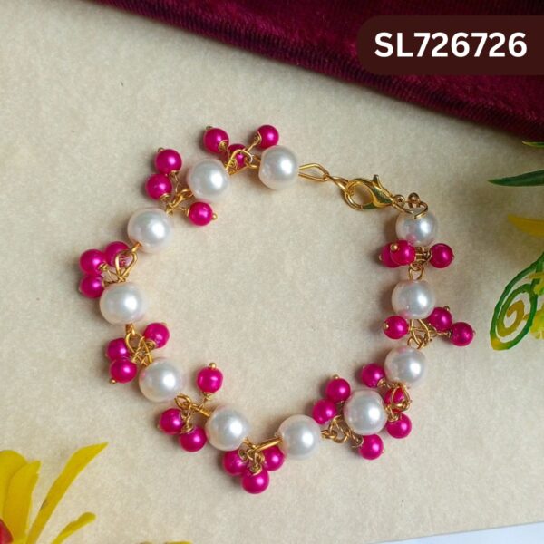 Dangler Bracelets With Pearl and Stone SL-2672-026