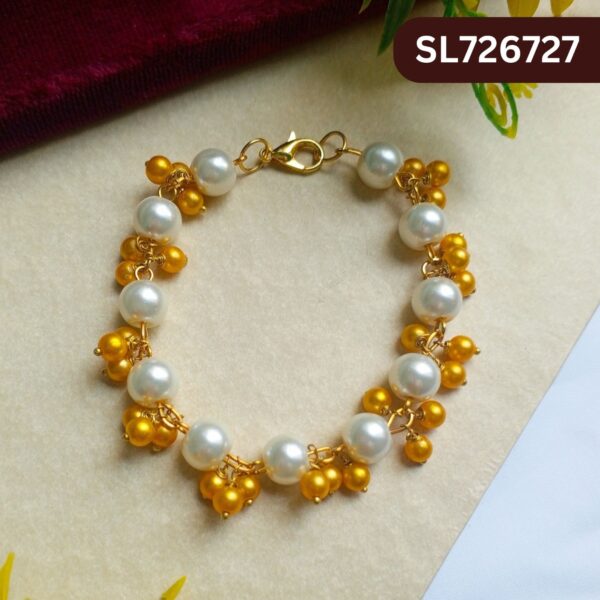 Dangler Bracelets With Pearl and Stone SL-2672-027