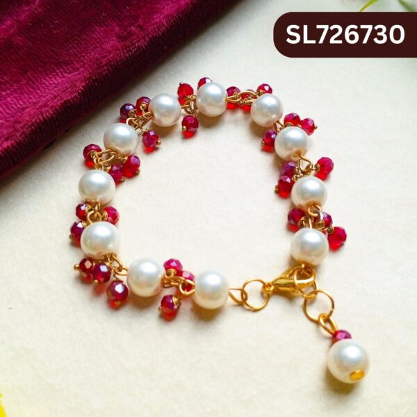 Dangler Bracelets With Pearl and Stone SL-2672-030