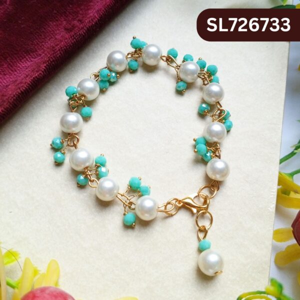 Dangler Bracelets With Pearl and Stone SL-2672-033