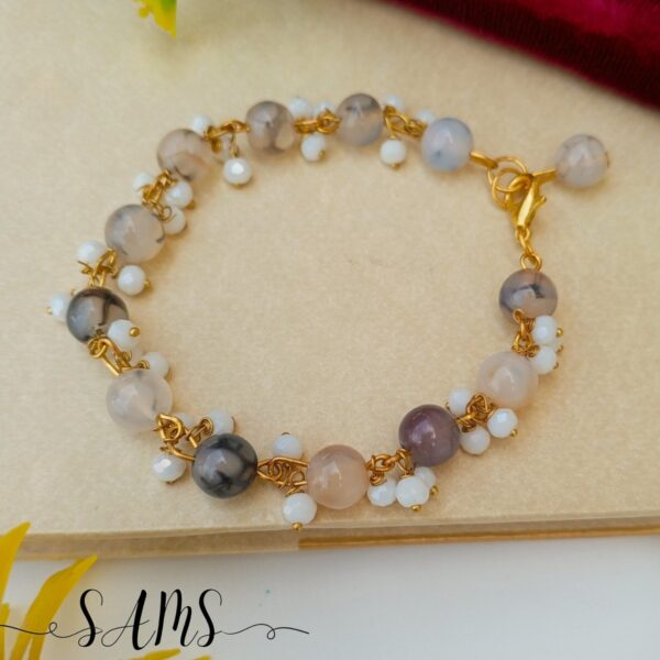 Dangler Bracelets With Pearl and Stone SL-2672-002 - Image 3