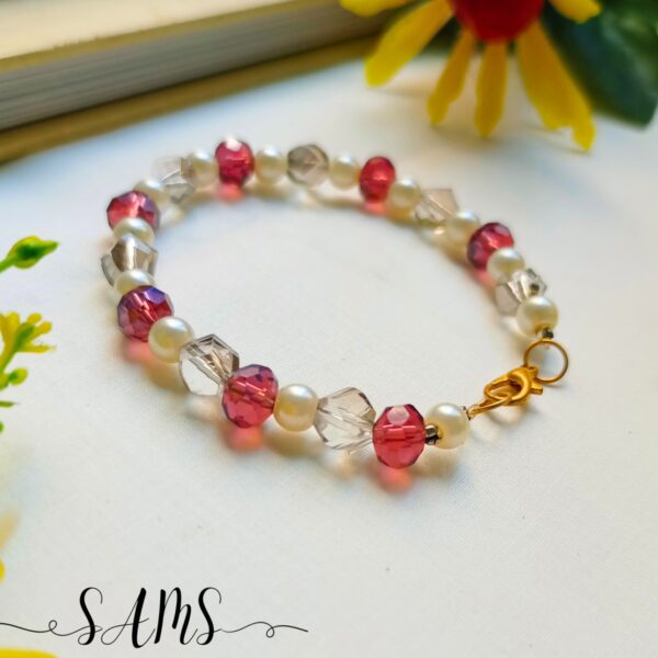 Handmade Bracelet For Girls Beads and Crystals Bl-2672-037 - Image 3