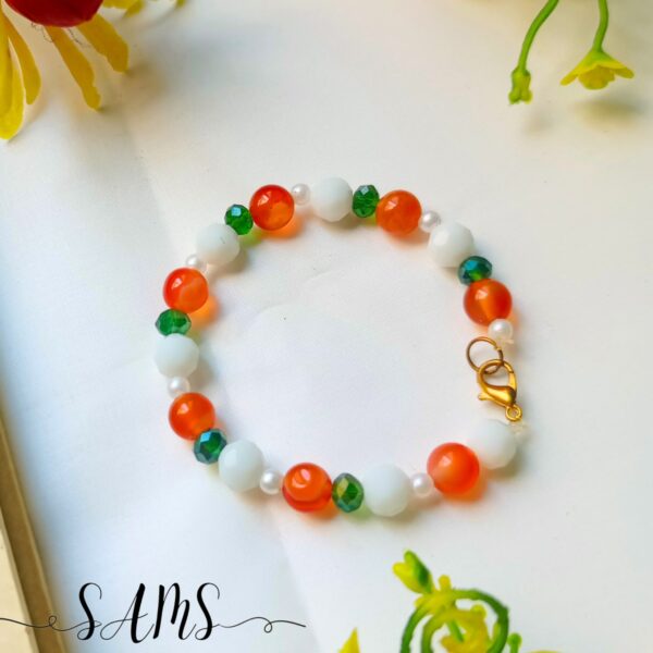 Handmade Bracelet For Girls Beads and Crystals Bl-2672-039 - Image 3