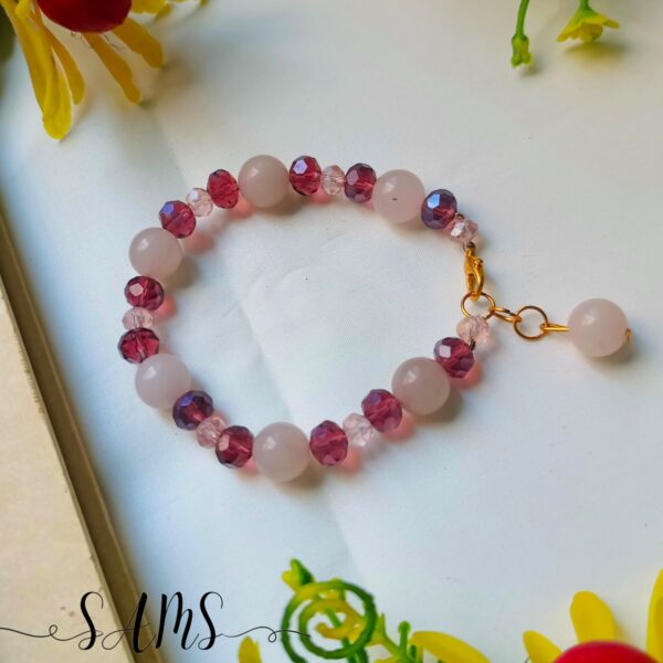 Handmade Bracelet For Girls Beads and Crystals Bl-2672-043 - Image 2