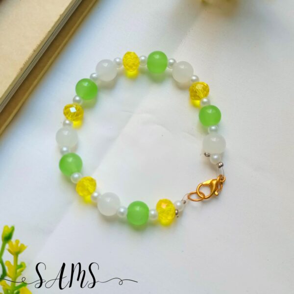 Handmade Bracelet For Girls Beads and Crystals Bl-2672-064 - Image 3